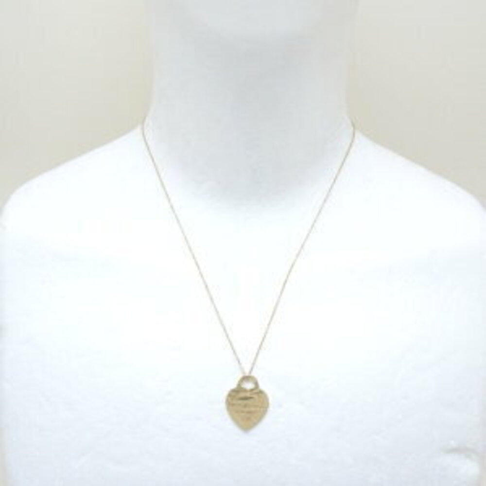 TIFFANY Return to Tiffany Heart Necklace Yellow Gold